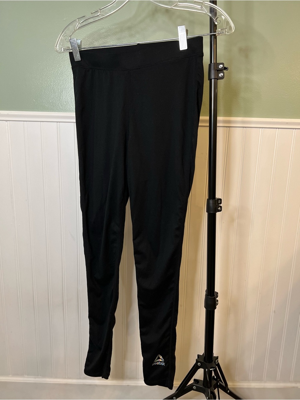 Reebok Black High-Rise Performance Leggings/ Underwear/ Running Pants. Size S